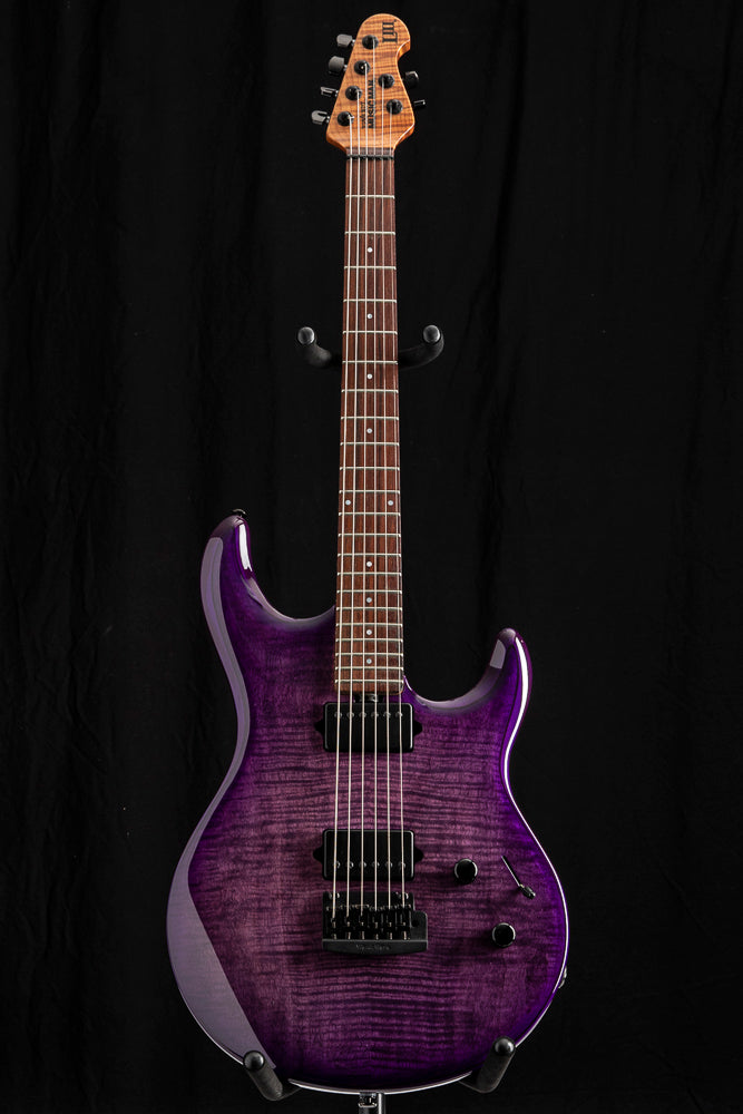 Used Ernie Ball Music Man Ball BFR Luke III HH Boysenberry Flame