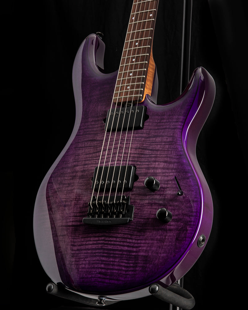 Used Ernie Ball Music Man Ball BFR Luke III HH Boysenberry Flame