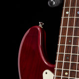 Used Fender American Deluxe Jazz Bass Crimson Red Transparent