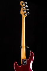 Used Fender American Deluxe Jazz Bass Crimson Red Transparent