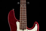 Used Fender American Deluxe Jazz Bass Crimson Red Transparent