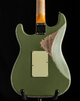 Used Fender Custom Shop Alley Cat Strat Heavy Relic Floyd Rose Drab Green