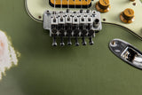 Used Fender Custom Shop Alley Cat Strat Heavy Relic Floyd Rose Drab Green