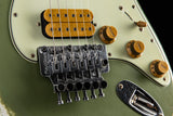 Used Fender Custom Shop Alley Cat Strat Heavy Relic Floyd Rose Drab Green