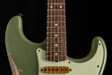 Used Fender Custom Shop Alley Cat Strat Heavy Relic Floyd Rose Drab Green