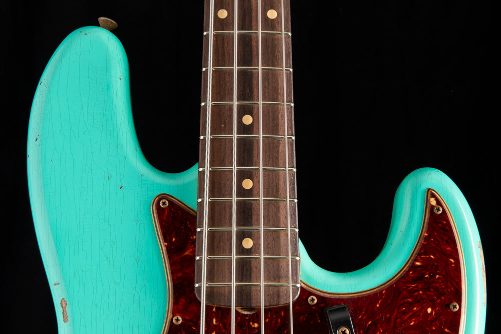Used Fender Custom Shop '64 Jazz Bass Relic Sea Foam Green
