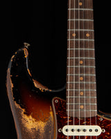 Used Fender Custom Shop LTD Roasted '61 Strat Super Heavy Relic Aged 3-Tone Sunburst