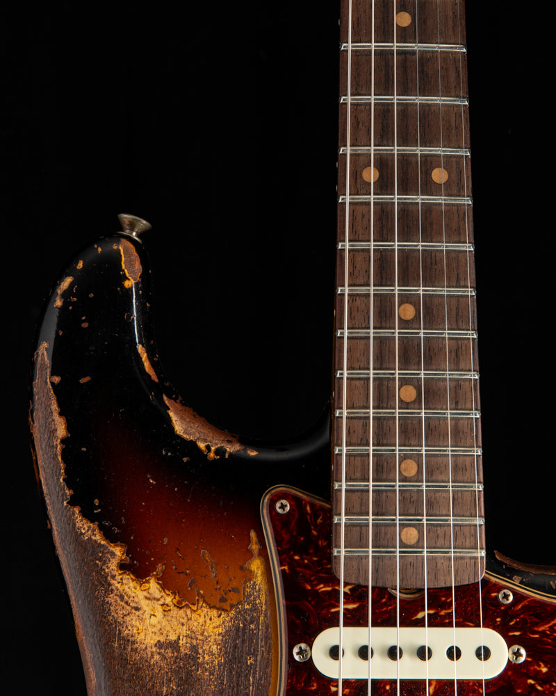 Used Fender Custom Shop LTD Roasted '61 Strat Super Heavy Relic Aged 3-Tone Sunburst