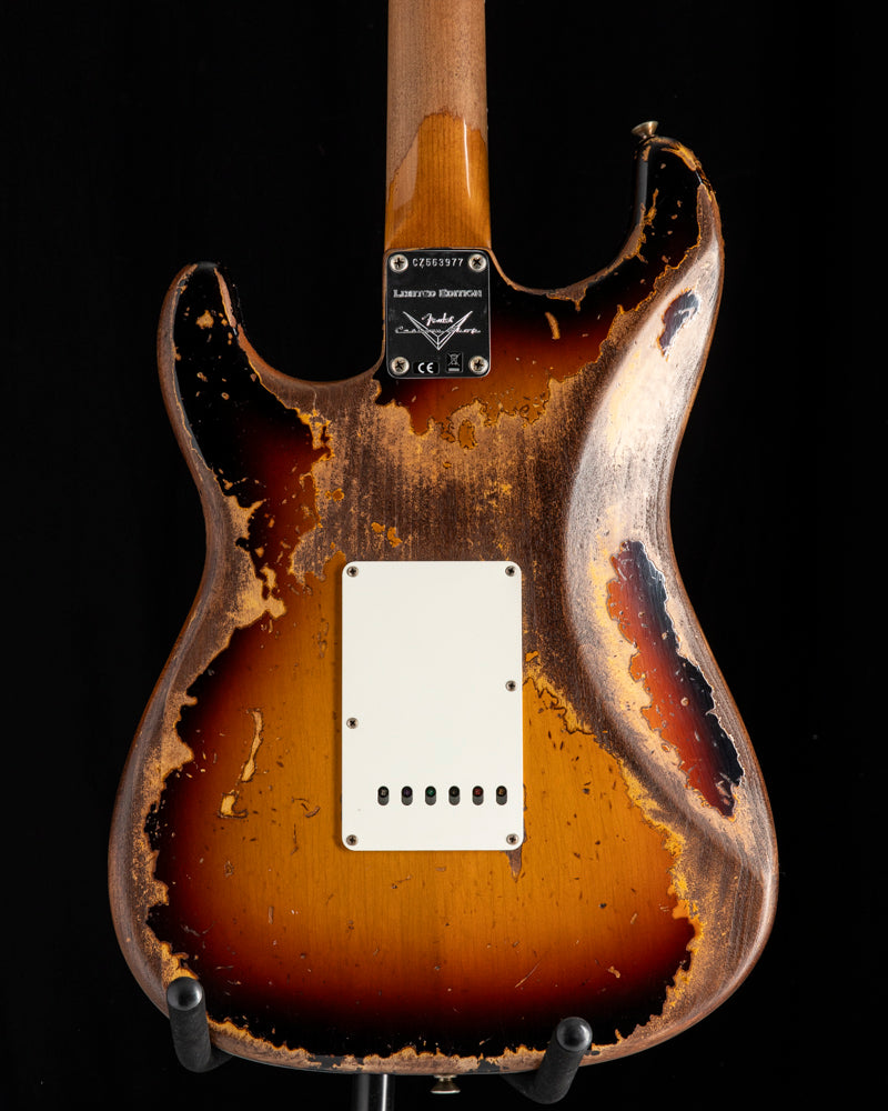 Used Fender Custom Shop LTD Roasted '61 Strat Super Heavy Relic Aged 3-Tone Sunburst