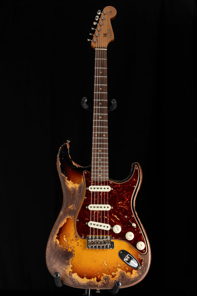 Used Fender Custom Shop LTD Roasted '61 Strat Super Heavy Relic Aged 3-Tone Sunburst