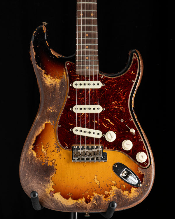 Used Fender Custom Shop LTD Roasted '61 Strat Super Heavy Relic Aged 3-Tone Sunburst