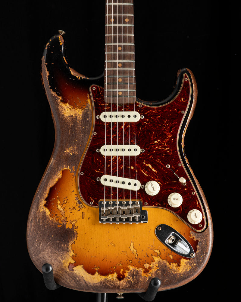 Used Fender Custom Shop LTD Roasted '61 Strat Super Heavy Relic Aged 3-Tone Sunburst