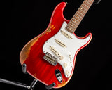 Used Fender Custom Shop '63 Strat Heavy Relic Crimson Transparent