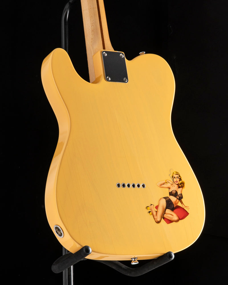 Used Fender Custom Shop C.W. Fleming 1951 Nocaster Thinline Butterscotch Blonde