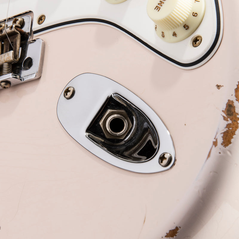 Used Fender Custom Shop '68 Strat Relic Faded Aged Shell Pink