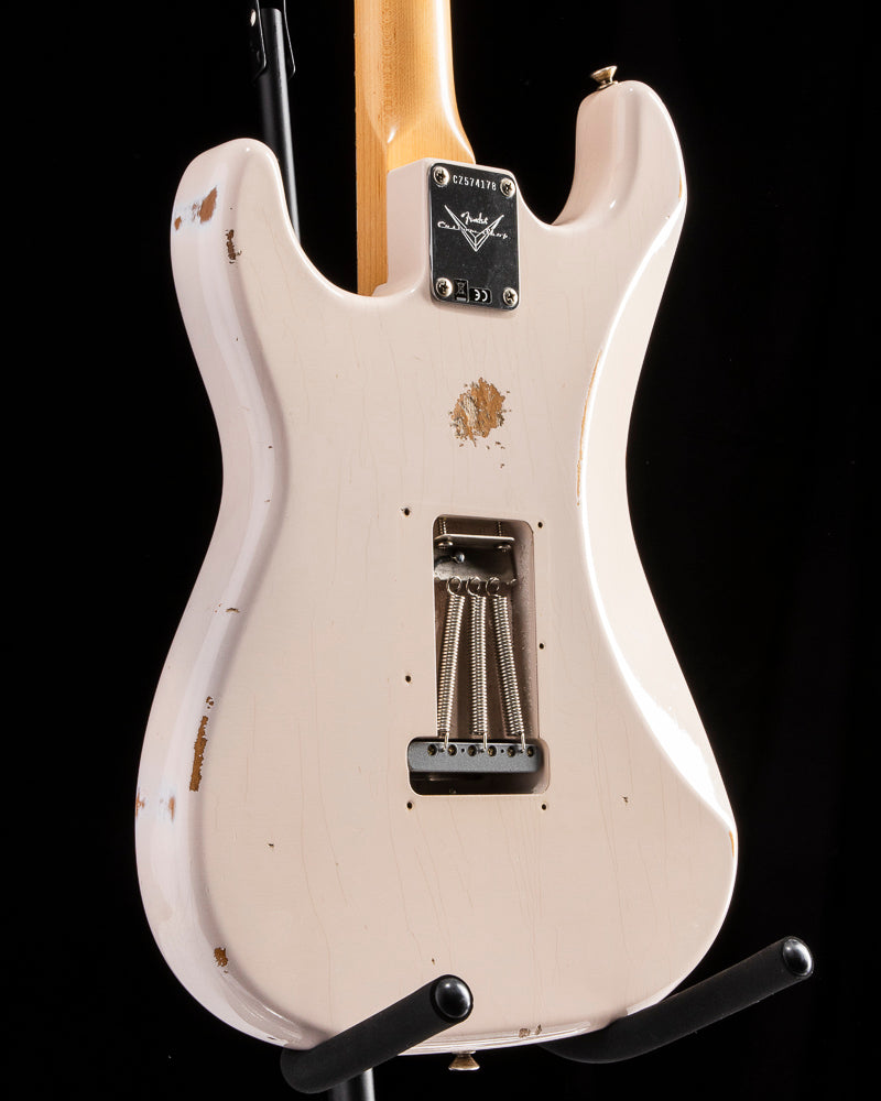 Used Fender Custom Shop '68 Strat Relic Faded Aged Shell Pink
