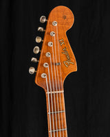 Used Fender Custom Shop Bass VI Ash Heavy Relic Blue Sparkle over 2-Color Sunburst