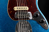 Used Fender Custom Shop Bass VI Ash Heavy Relic Blue Sparkle over 2-Color Sunburst