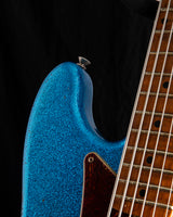 Used Fender Custom Shop Bass VI Ash Heavy Relic Blue Sparkle over 2-Color Sunburst