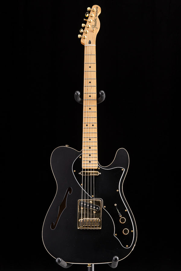 Used Fender Deluxe Telecaster Thinline Satin Black Limited Edition