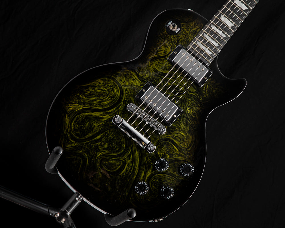 Used Gibson USA Anniversary Nashville Flood Les Paul Studio Green Swir