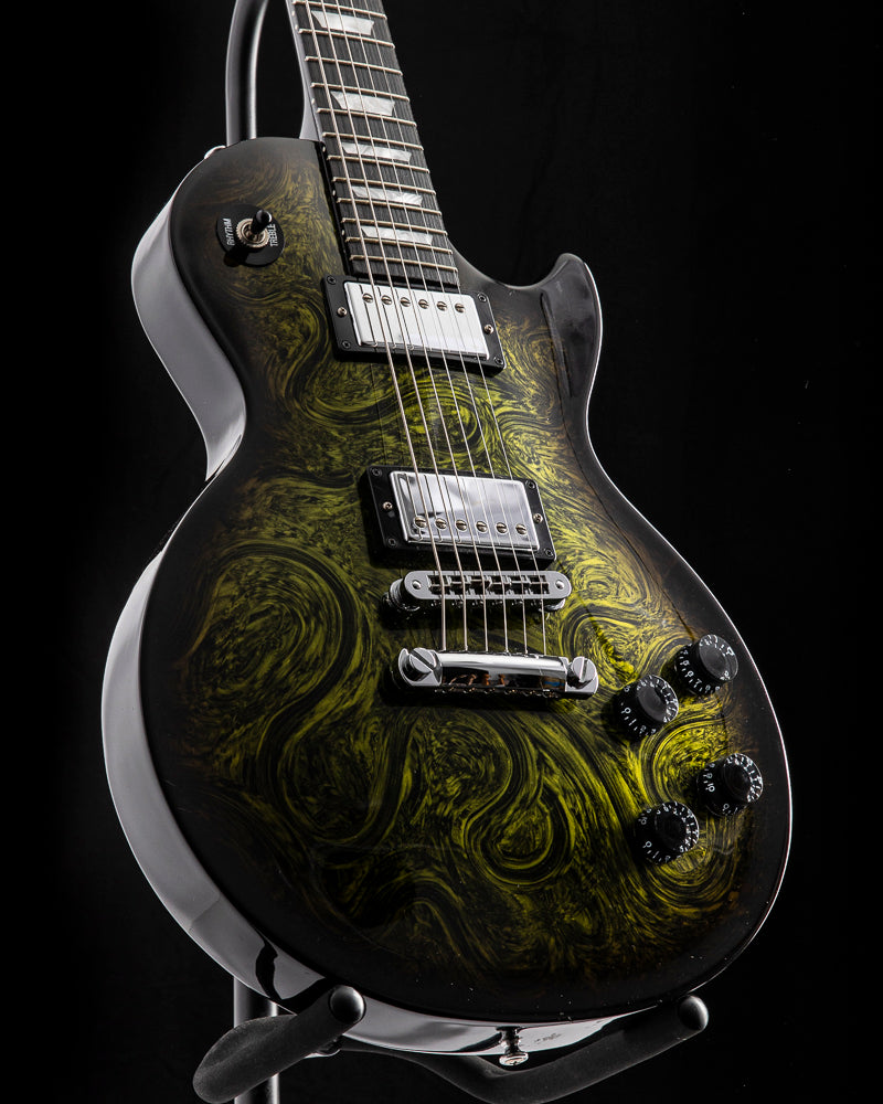 Used Gibson USA Anniversary Nashville Flood Les Paul Studio Green Swir