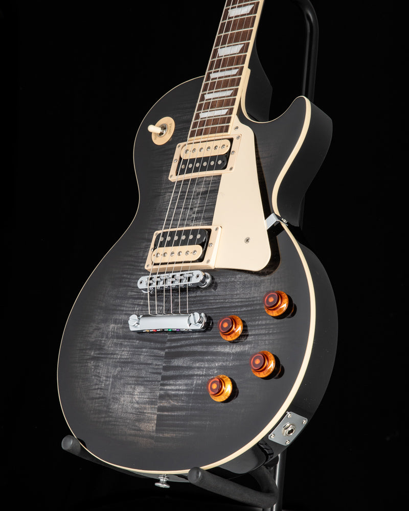 Used Gibson Les Paul Traditional Pro V Flame Top Transparent Ebony Burst