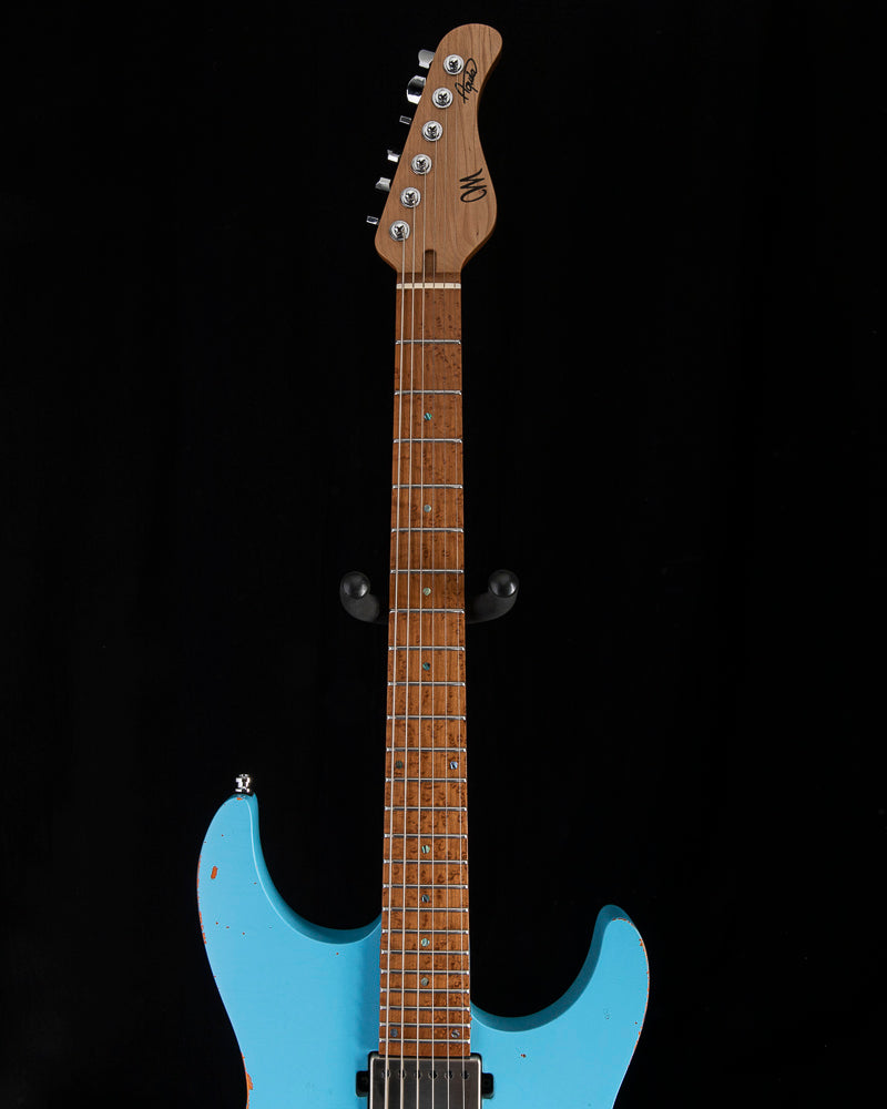 Used Mayones Aquila 6 Aged Monolith Daphne Blue