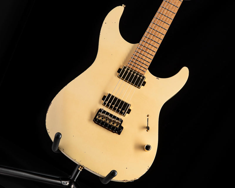 Used Mayones Aquila Aged V24 6 Monolith White Blonde Relic