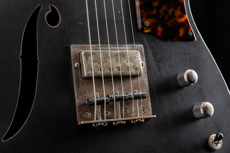 Used Mule Resophonic Mulecaster Aged Black