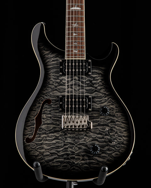 Used Paul Reed Smith SE Custom 22 Semi-Hollow Charcoal Quilt