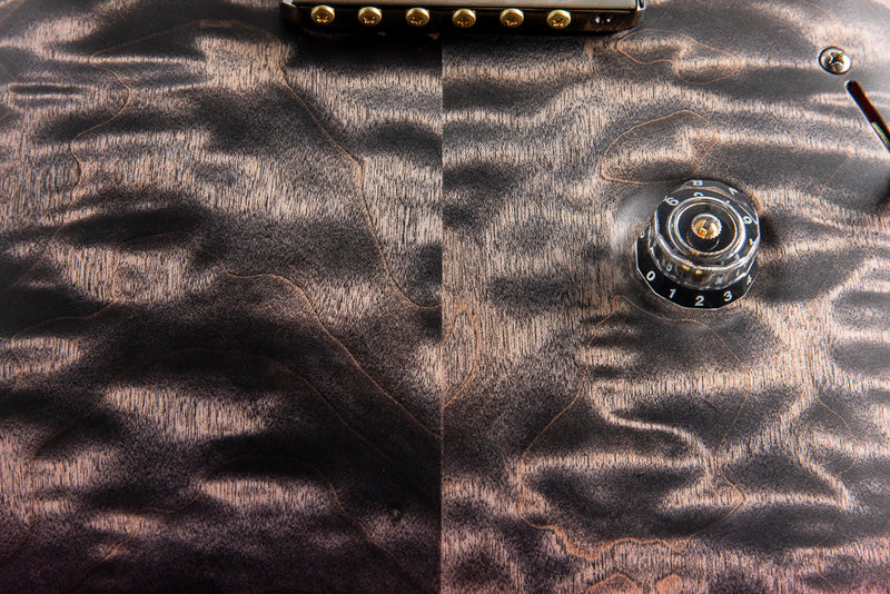 Used Paul Reed Smith Wood Library Custom 24 Satin Charcoal Purpleburst