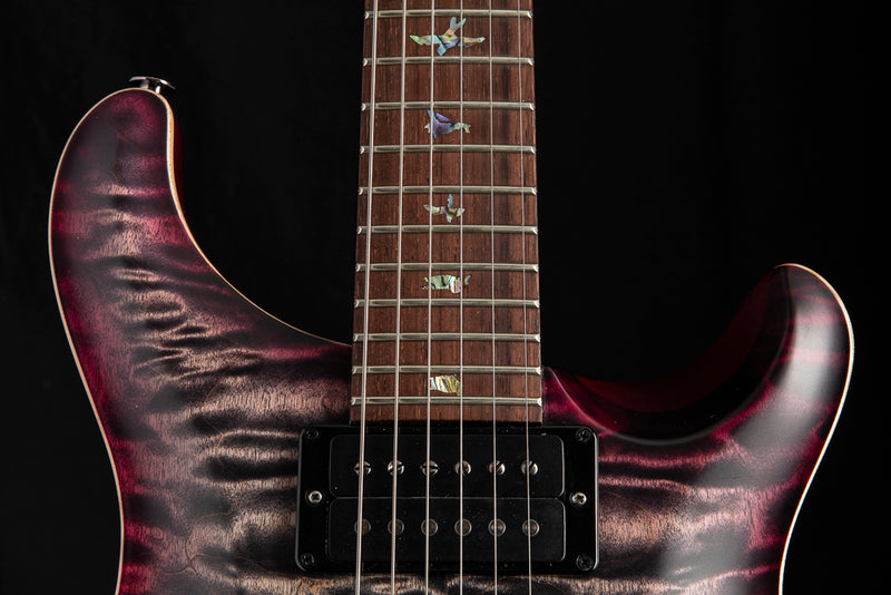 Used Paul Reed Smith Wood Library Custom 24 Satin Charcoal Purpleburst