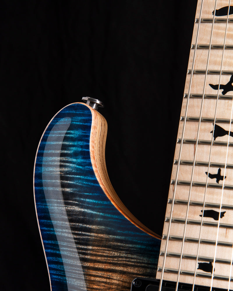Used Paul Reed Smith Wood Library Custom 24 Floyd Charcoal Blue Burst Brian's Guitars Limited