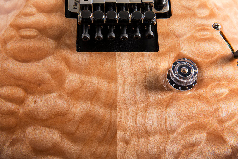 Used Paul Reed Smith Wood Library Custom 24 Floyd Natural Smokeburst Brian's Guitars Limited