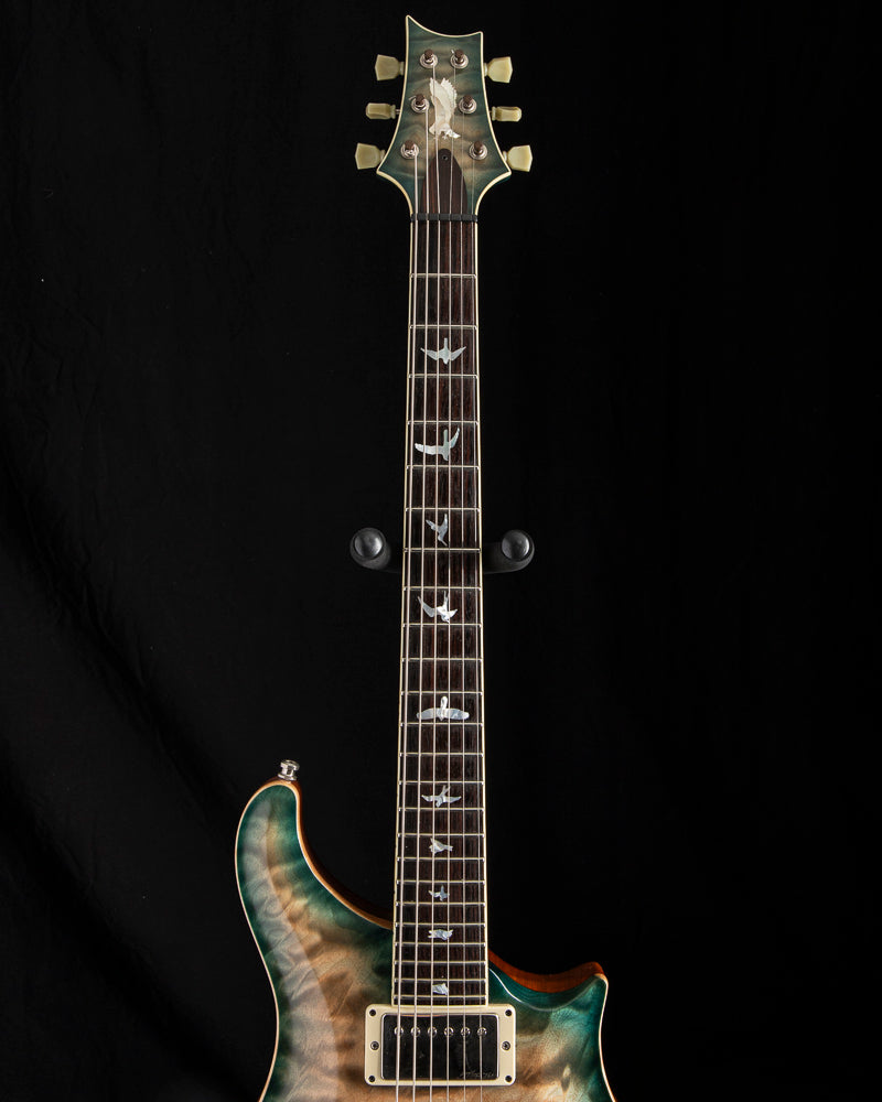 Used Paul Reed Smith Private Stock Dweezil Zappa Custom 24 Semi-Hollow Limited Glacier Blue Smoked Burst