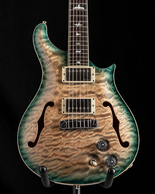 Used Paul Reed Smith Private Stock Dweezil Zappa Custom 24 Semi-Hollow Limited Glacier Blue Smoked Burst