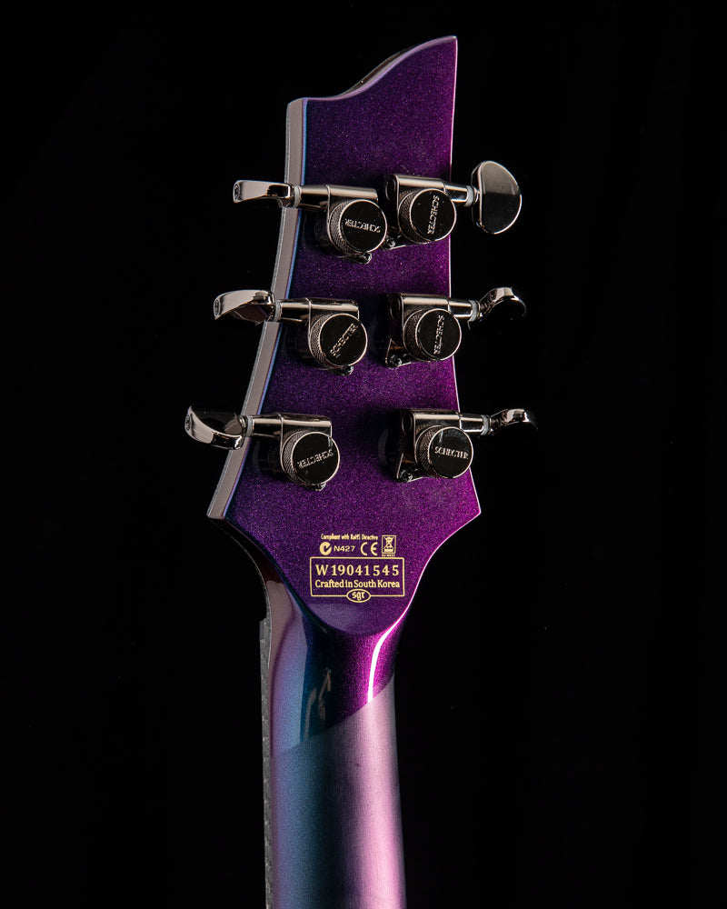 Used Schecter Diamond Series Hellraiser Hybrid PT Ultra Violet
