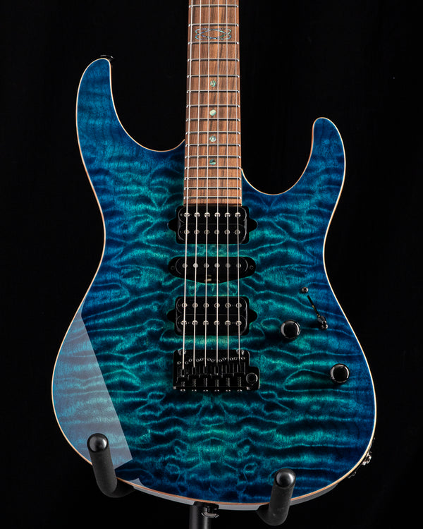 Used Suhr Custom Modern Aqua Blue Burst