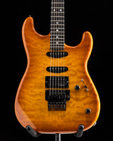 Used USA Customs Floyd Quilt Maple Transparent Honey Burst