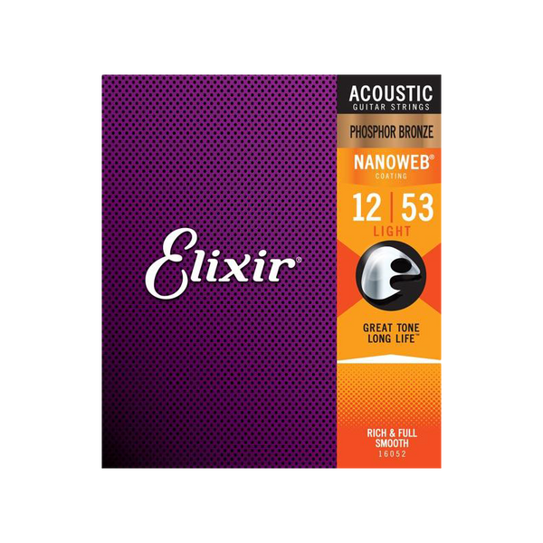 Elixir Nanoweb Acoustic Phosphor Bronze Acoustic Guitar Strings