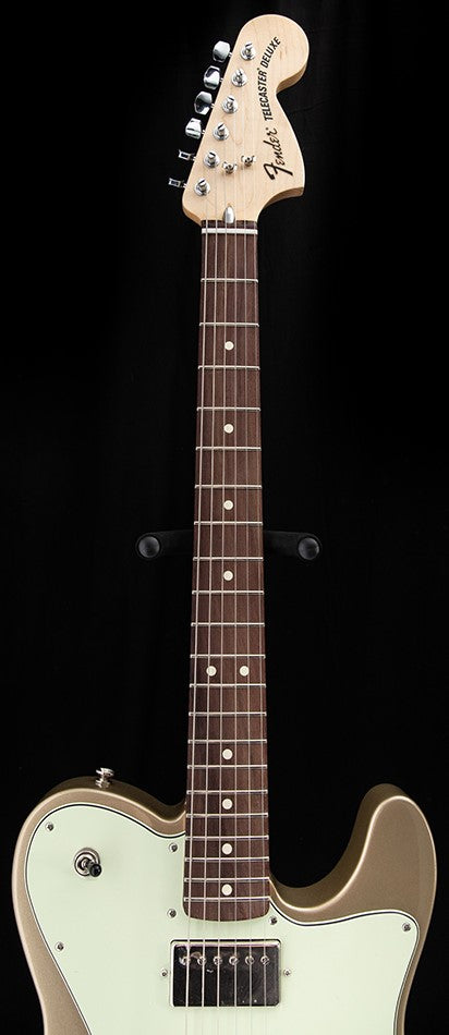 Used Fender Chris Shiflett Telecaster Deluxe Shoreline Gold