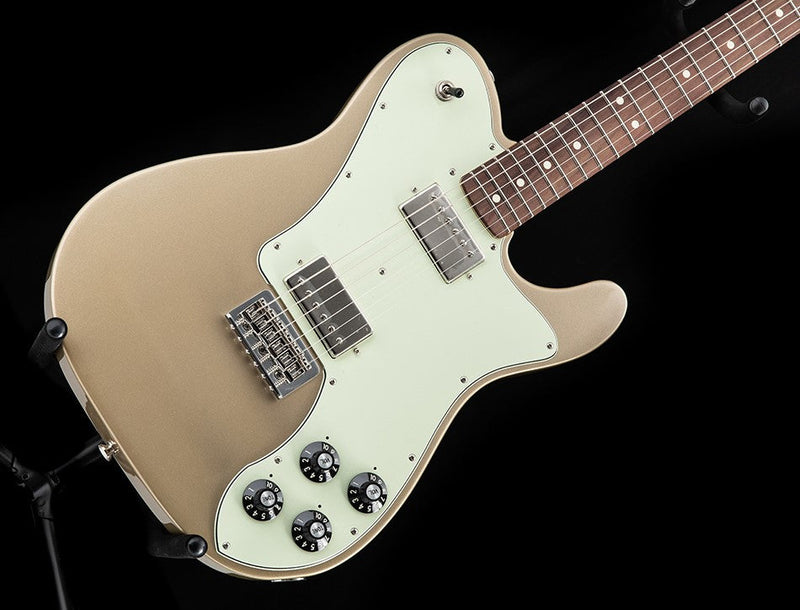 Used Fender Chris Shiflett Telecaster Deluxe Shoreline Gold