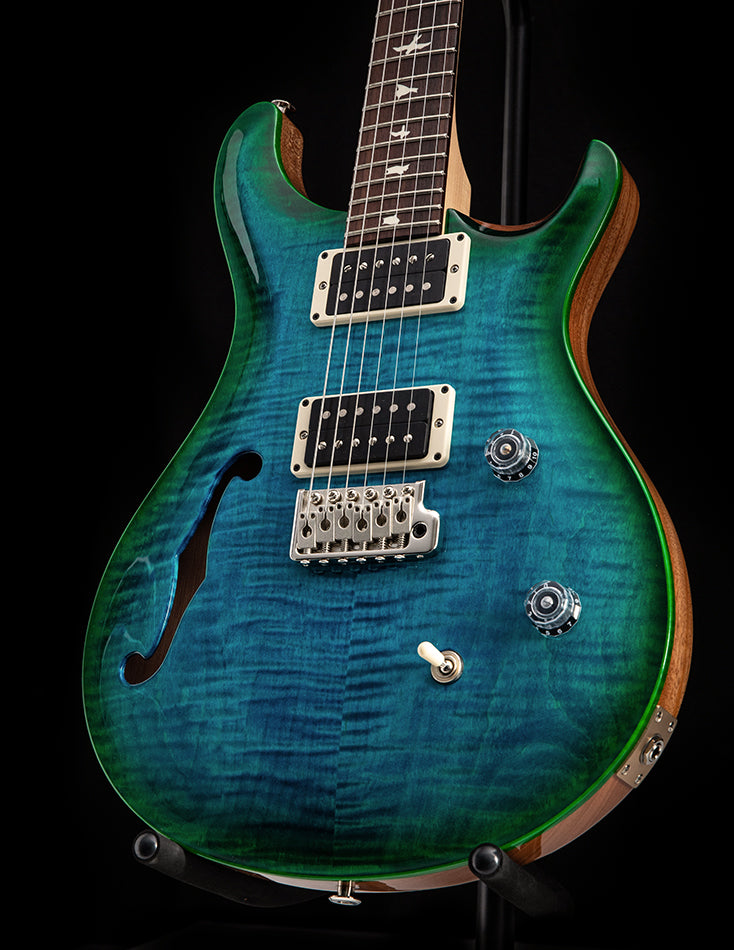 PRS CE 24 Semi-Hollow Blue Matteo Green Burst Electric Guitar