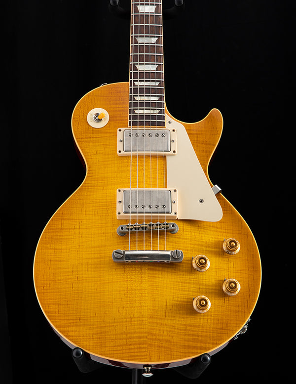 Used 2001 Gibson Custom Shop Les Paul 1958 Reissue R8 Flame Top Lemon Burst