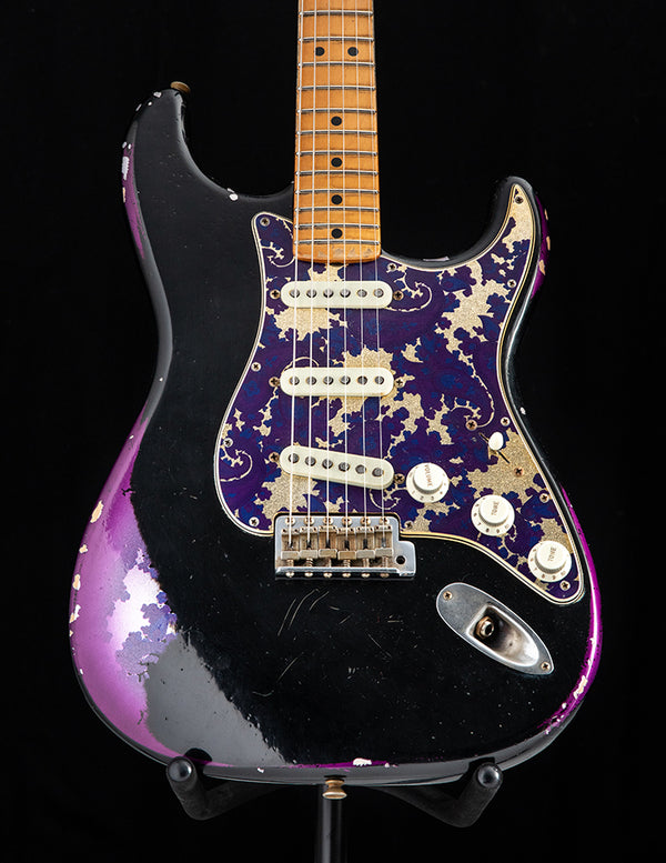 Used Fender Custom Shop 1969 Black/Purple Paisley Stratocaster Masterbuilt by Dale Wilson