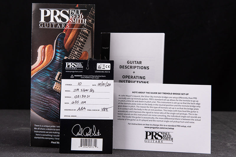 Used Paul Reed Smith Silver Sky John Mayer Signature Model Midnight Rose