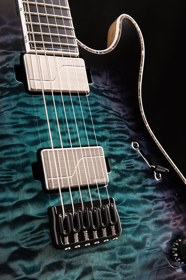 MAYONES Regius6（商品の説明をお読みください） MAYONES REGIUS 6 Trans Natural Fade Blue Burst Out エレキ