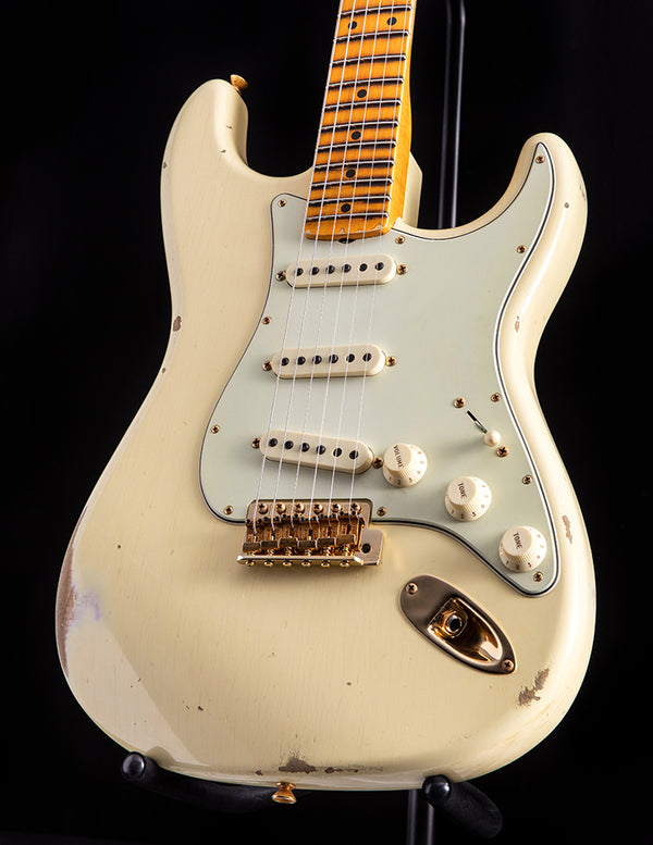 Fender Custom Shop 1962 Relic Bone Tone Stratocaster Aged Vintage White Limited