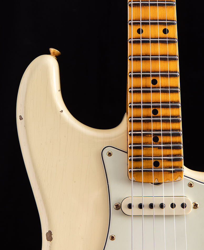 Fender Custom Shop 1962 Relic Bone Tone Stratocaster Aged Vintage White Limited